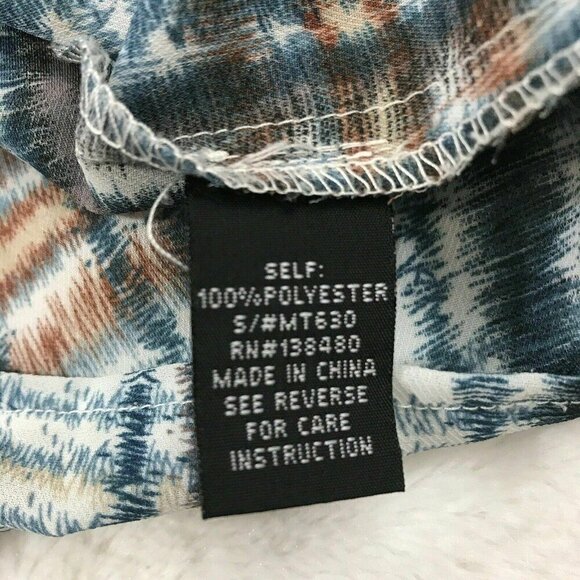 Maeve Womens Shirt Size Small Short Sleeve Open Cross Back Lightweight Blouse - Picture 5 of 8